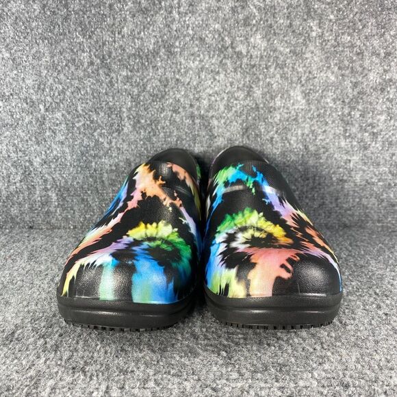 Crocs Clogs Shoes Womens 8 Tie Dye Neria Pro Work Slip Resistant Career Comfort - Picture 3 of 10